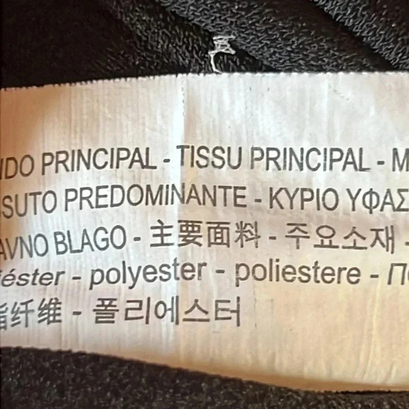 Womens preworn Zara Basic black pants XS Elastic waist string adjust loose Y2K - Picture 10 of 10